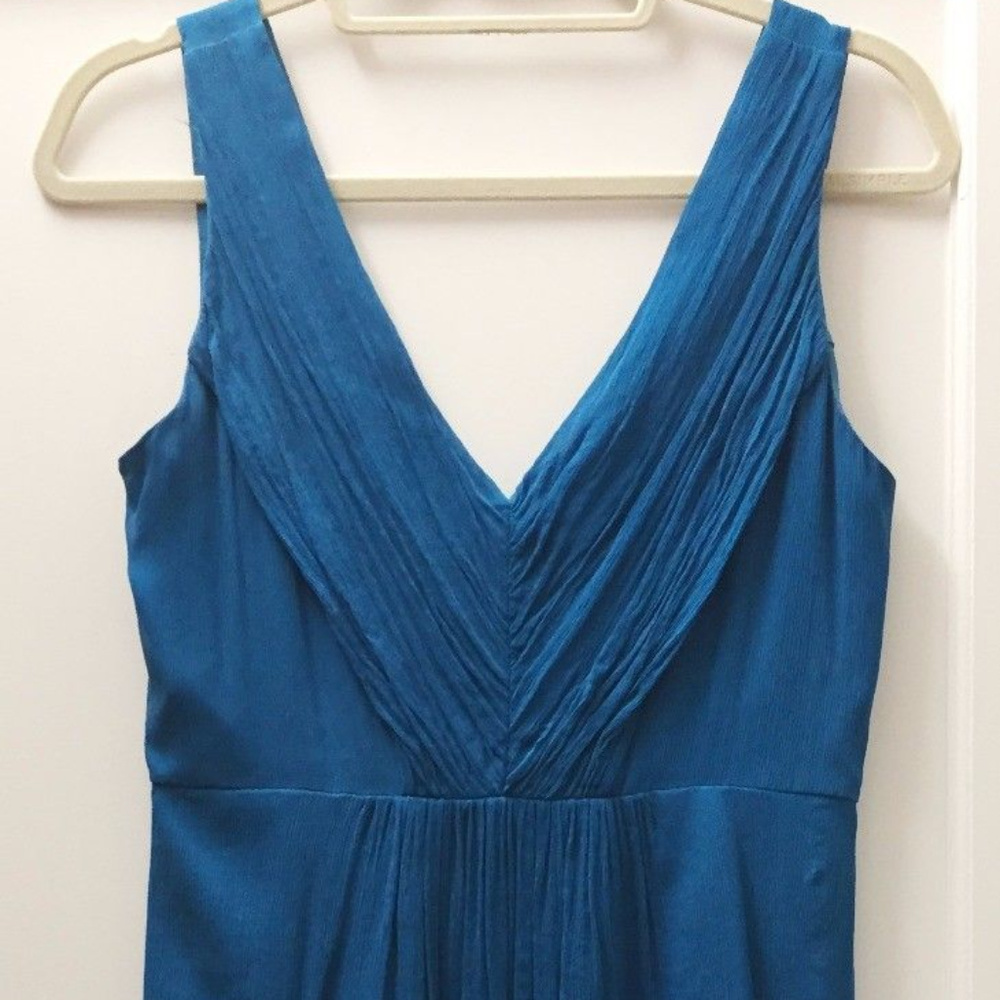 J. Crew Silk Louisa Dress, Matisse Blue, Size 6